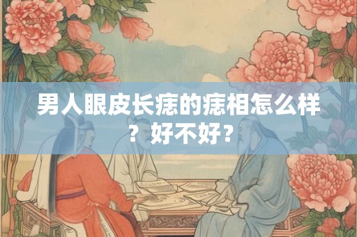男人眼皮长痣的痣相怎么样？好不好？