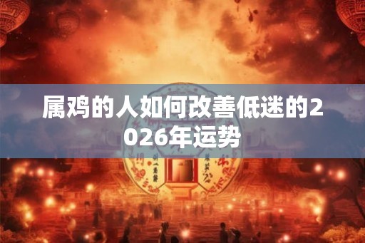 属鸡的人如何改善低迷的2026年运势