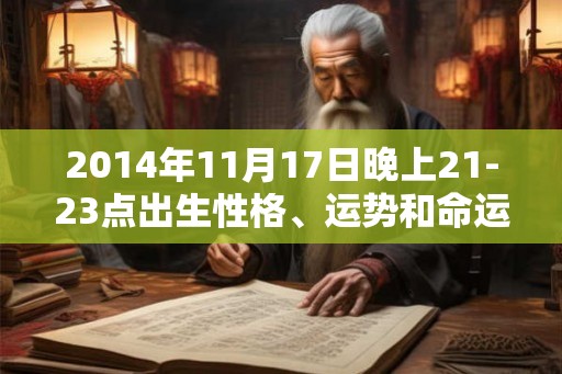 2014年11月17日晚上21-23点出生性格、运势和命运
