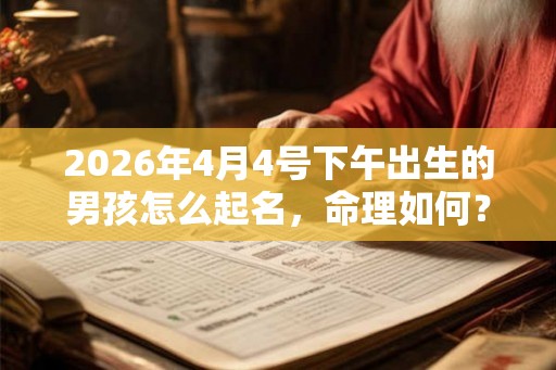 2026年4月4号下午出生的男孩怎么起名,命理如何? 2026年4月4号下午出生的男孩怎么起名,命理如何?