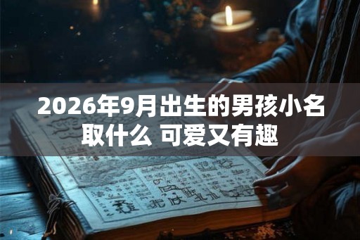 2026年9月出生的男孩小名取什么 可爱又有趣 2026年9月出生的男孩小名取什么 可爱又有趣