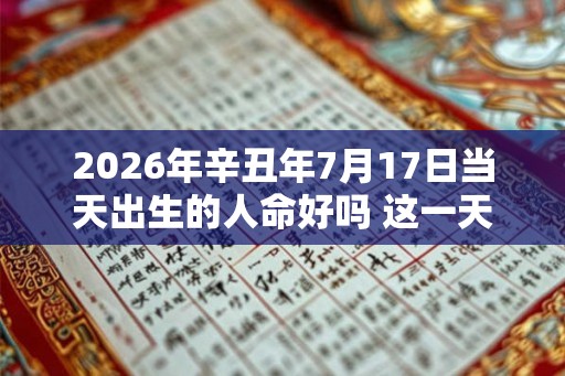 2026年辛丑年7月17日当天出生的人命好吗 这一天老黄历怎么样