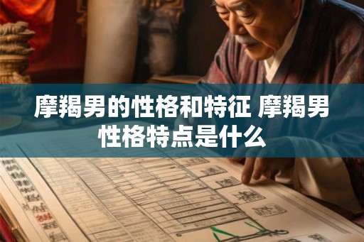 摩羯男的性格和特征 摩羯男性格特点是什么 摩羯男的性格和特征 摩羯男性格特点是什么