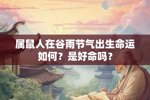 属鼠人在谷雨节气出生命运如何？是好命吗？