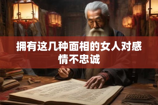 拥有这几种面相的女人对感情不忠诚