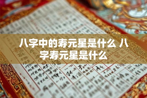 八字中的寿元星是什么 八字寿元星是什么