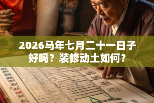 2026马年七月二十一日子好吗？装修动土如何？
