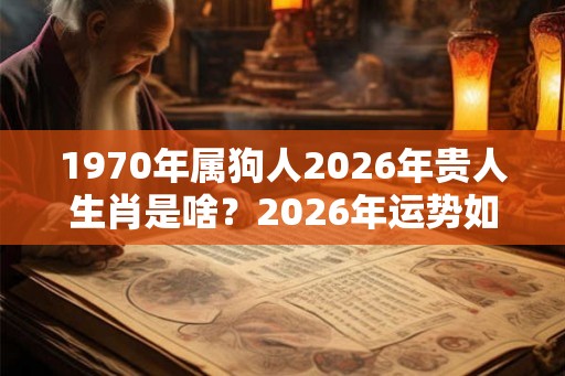 1970年属狗人2026年贵人生肖是啥？2026年运势如何？