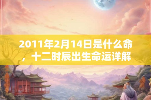 2011年2月14日是什么命，十二时辰出生命运详解