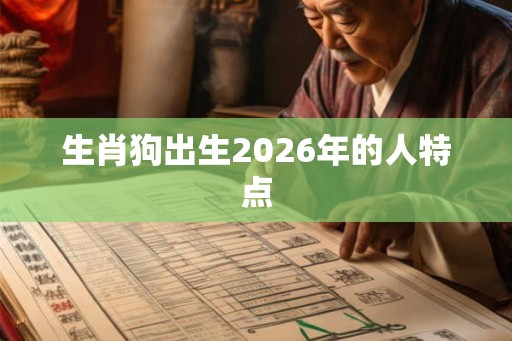 生肖狗出生2026年的人特点