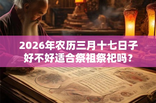 2026年农历三月十七日子好不好适合祭祖祭祀吗？