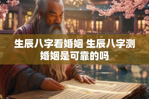 生辰八字看婚姻 生辰八字测婚姻是可靠的吗