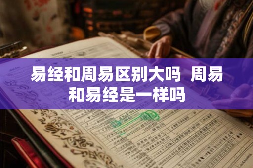 易经和周易区别大吗  周易和易经是一样吗