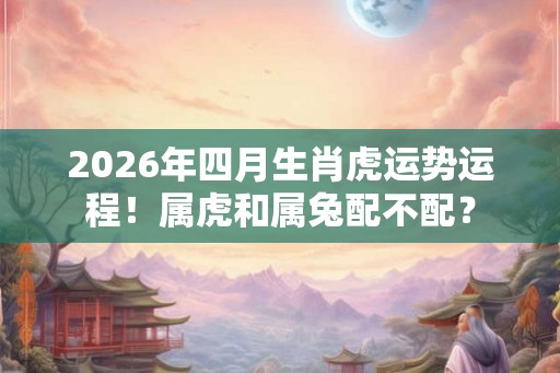 2026年四月生肖虎运势运程！属虎和属兔配不配？