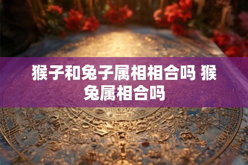 猴子和兔子属相相合吗 猴兔属相合吗
