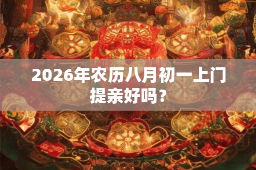 2026年农历八月初一上门提亲好吗？