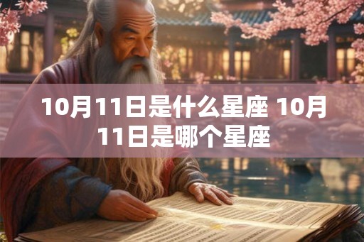 10月11日是什么星座 10月11日是哪个星座