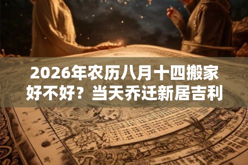 2026年农历八月十四搬家好不好？当天乔迁新居吉利吗