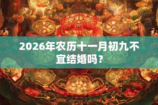 2026年农历十一月初九不宜结婚吗？