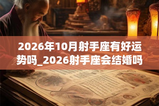 2026年10月射手座有好运势吗_2026射手座会结婚吗