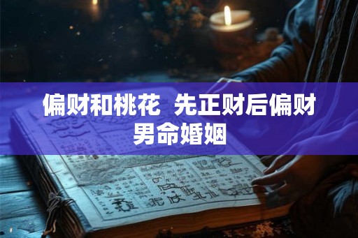偏财和桃花 先正财后偏财男命婚姻 偏财和桃花 先正财后偏财男命婚姻