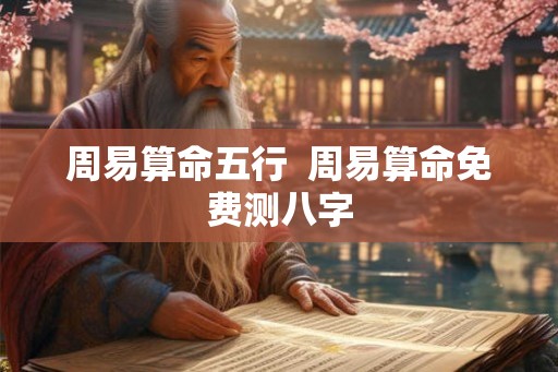 周易算命五行  周易算命免费测八字