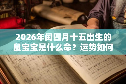 2026年闰四月十五出生的鼠宝宝是什么命？运势如何？