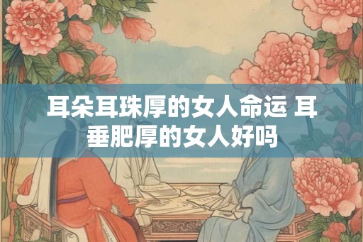 耳朵耳珠厚的女人命运 耳垂肥厚的女人好吗