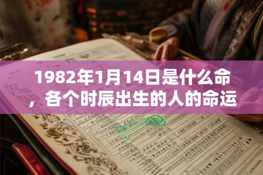 1982年1月14日是什么命，各个时辰出生的人的命运