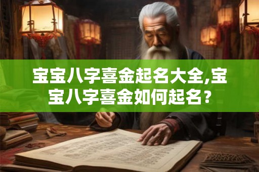 宝宝八字喜金起名大全,宝宝八字喜金如何起名？