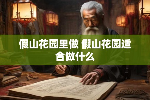 假山花园里做 假山花园适合做什么