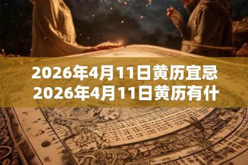 2026年4月11日黄历宜忌 2026年4月11日黄历有什么宜忌