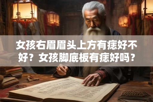女孩右眉眉头上方有痣好不好?女孩脚底板有痣好吗? 女孩右眉眉头上方有痣好不好?女孩脚底板有痣好吗?
