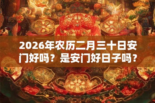 2026年农历二月三十日安门好吗？是安门好日子吗？