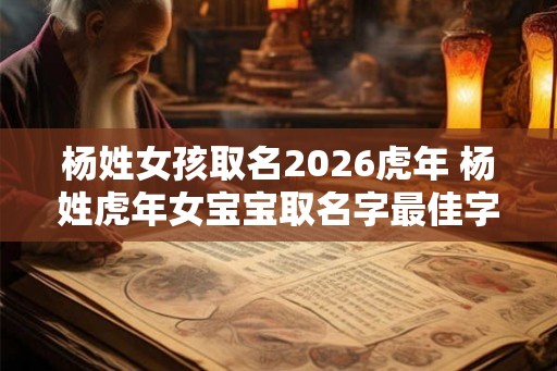 杨姓女孩取名2026虎年 杨姓虎年女宝宝取名字最佳字