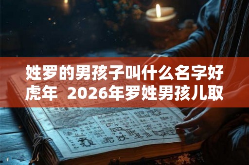 姓罗的男孩子叫什么名字好虎年  2026年罗姓男孩儿取名参考