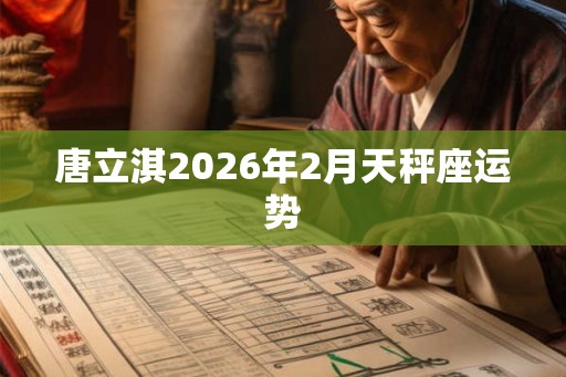 唐立淇2026年2月天秤座运势