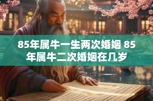 85年属牛一生两次婚姻 85年属牛二次婚姻在几岁 85年属牛一生两次婚姻 85年属牛二次婚姻在几岁