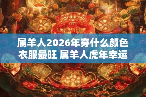 属羊人2026年穿什么颜色衣服最旺 属羊人虎年幸运色是什么