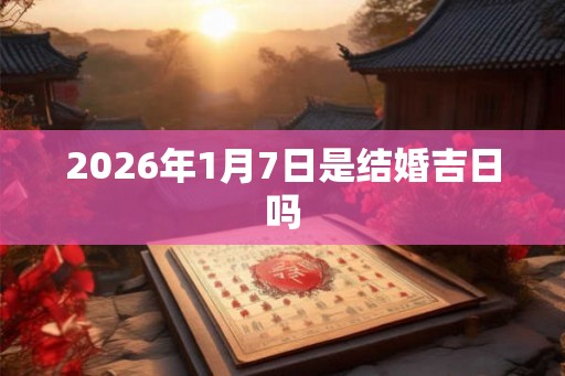 2026年1月7日是结婚吉日吗