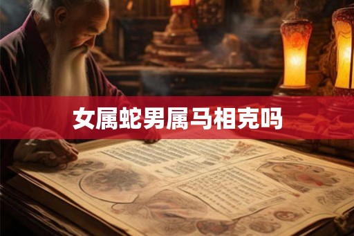 女属蛇男属马相克吗