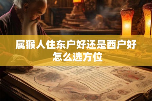 属猴人住东户好还是西户好 怎么选方位