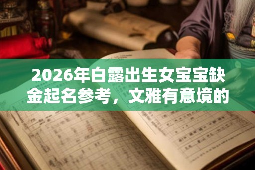 2026年白露出生女宝宝缺金起名参考，文雅有意境的名字