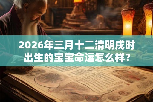 2026年三月十二清明戌时出生的宝宝命运怎么样? 2026年三月十二清明戌时出生的宝宝命运怎么样?