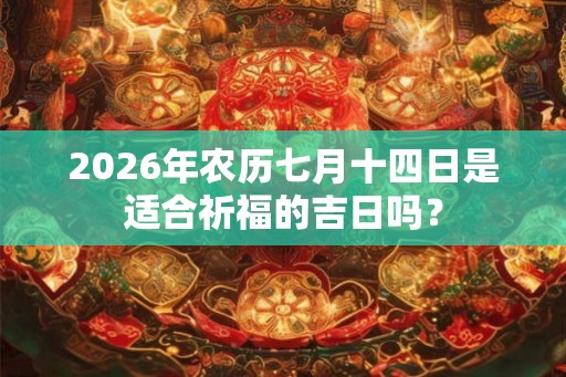 2026年农历七月十四日是适合祈福的吉日吗？