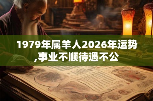 1979年属羊人2026年运势,事业不顺待遇不公 1979年属羊人2026年运势,事业不顺待遇不公