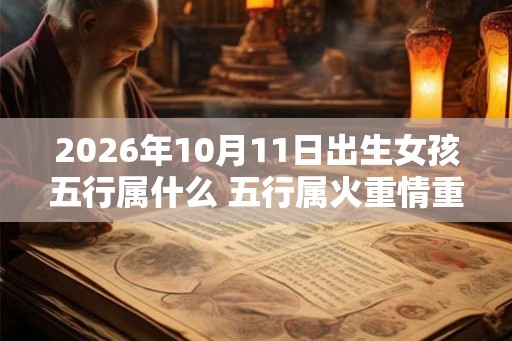 2026年10月11日出生女孩五行属什么 五行属火重情重义