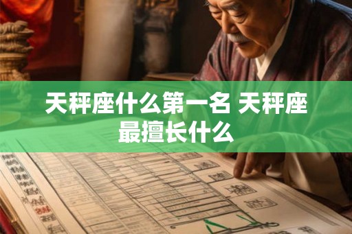 天秤座什么第一名 天秤座最擅长什么
