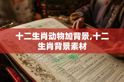 十二生肖动物加背景,十二生肖背景素材
