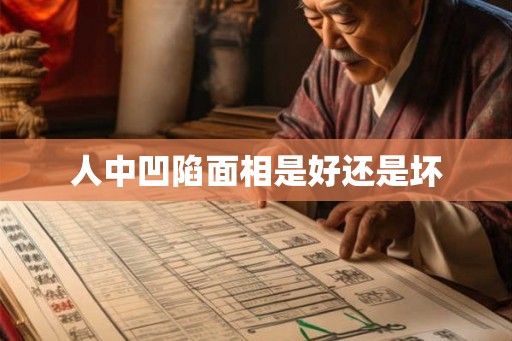 人中凹陷面相是好还是坏